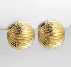 Stainless steel gold earrings