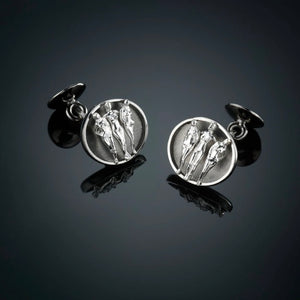 VARIOUS- 32CL- 18k solid gold with black rhodium cuff links