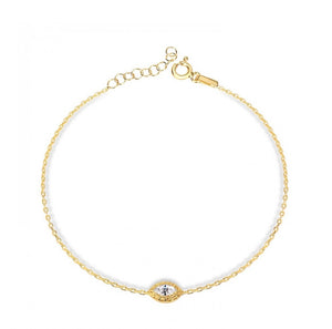 925 sterling silver bracelet  with 24k gold plated