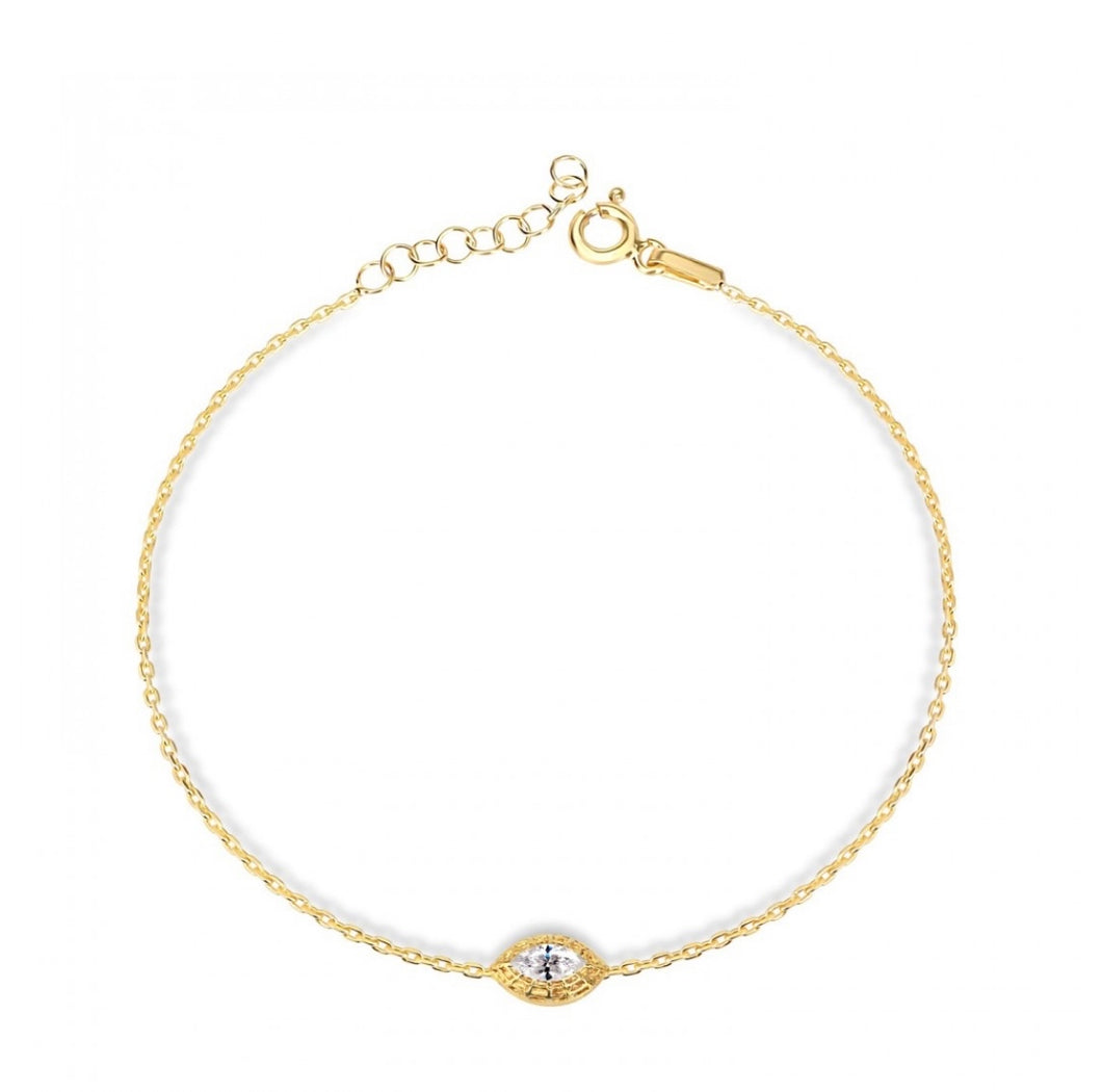 925 sterling silver bracelet  with 24k gold plated