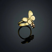 Load image into Gallery viewer, VICTORY OF THE SOUL-54R-18k solid gold ring with white diamonds brilliant cut and rubies
