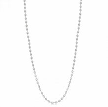 Load image into Gallery viewer, 925 sterling silver necklace with zircon stones  and 24k white gold plated
