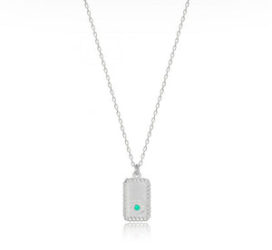 925 Sterling Silver Evil Eye Necklace with 24K white Gold Plated 0.80m,1.30m