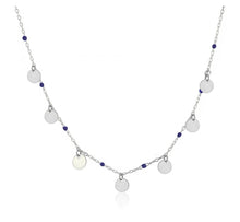Load image into Gallery viewer, 925 sterling silver necklace with 24k white gold plated 0.50cm
