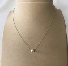 Load image into Gallery viewer, 925 Silver chain with Single natural Pearl necklaces and 24k gold plated
