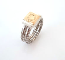 Load image into Gallery viewer, Athens 2004 Olympic Games Official Product , ring in silver and gold 14K
