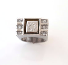 Load image into Gallery viewer, Athens 2004 Olympic Games Official Product , ring in silver and  cz stones
