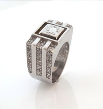 Load image into Gallery viewer, Athens 2004 Olympic Games Official Product , ring in silver and  cz stones
