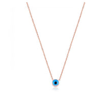 Load image into Gallery viewer, 925 sterling silver evil eye necklace murano glass with 24k gold plated

