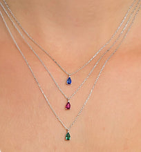 Load image into Gallery viewer, 925 Sterling Silver  Necklace with  24K Gold Plated and zircon stone
