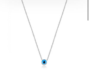 925 sterling silver evil eye necklace murano glass with 24k gold plated