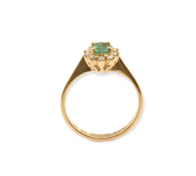 Load image into Gallery viewer, 18K solid gold Ring with Diamonds brilliant cut ,solitaire, engagement ring, cocktail ring ,natural stones
