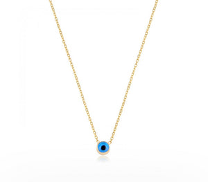 925 sterling silver evil eye necklace murano glass with 24k gold plated